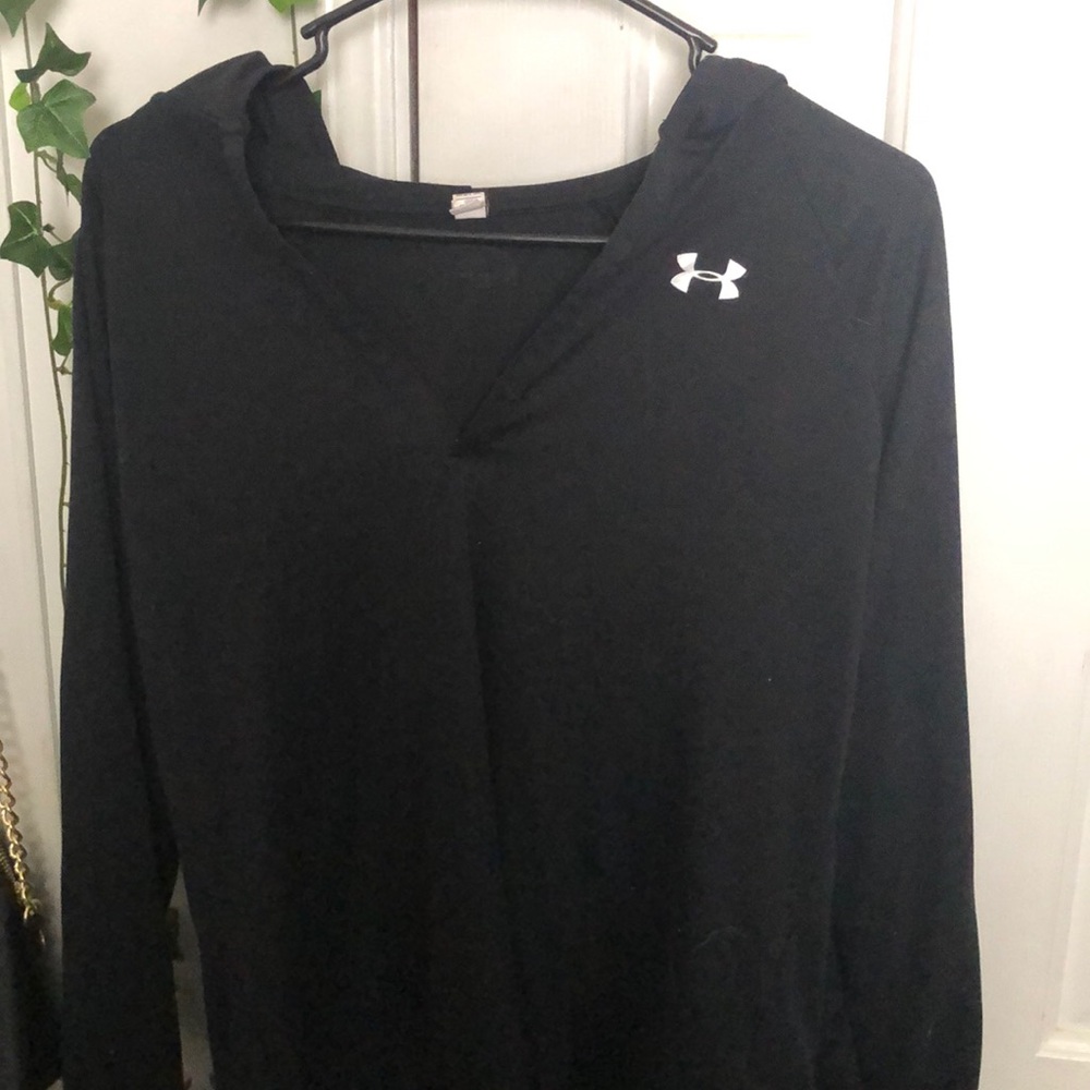 Hooded under armour shirt